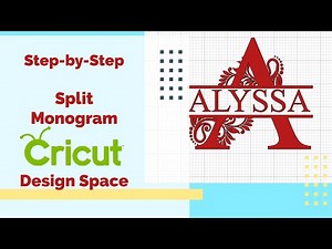 Split Monogram | Cricut Design Space | Step-by-Step Guide | More Crafts Please