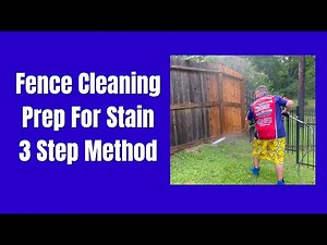 Fence Cleaning Basics