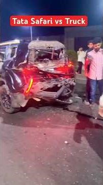 Tata Safari Live Accident #tatasafari #SafetyMatters #IndianCars #Accident #CarSafety BuildQuality