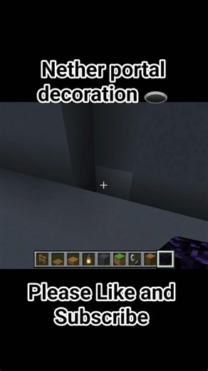 nether portal decoration #minecraft #sehar #shorts