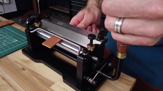 Our TandyPro® Deluxe Leather Splitter is @claridge_leather tested, Tanner approved!#tandyleather #leathertogether #leathertok #leatherwork #leather