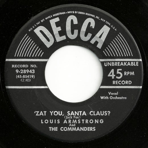 Louis Armstrong And The Commanders - 'Zat You, Santa Claus?