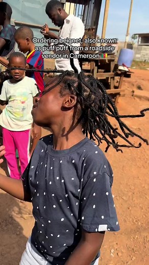 31K views · 1K reactions | Ordering beignet also known as puff puff in Cameroon  ! It's one of our favorite snacks ❤️ #themomtrottercameroon #cameroon #beignets #streetfood | The MOM Trotter | Facebook