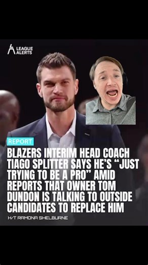 Reporter Asks Coach About Losing His Job #tiago #nba #basketball #portland #blazers #nbaplayoffs