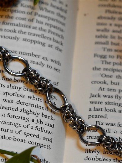 Bracelets coming soon to our etsy 💕 We're just pondering on what we should name them 🤔 Search Blinding Faith on etsy 🍃 #alternative #jewellery #chainmail #handmade #smallbusiness