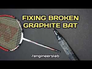 How to repair a broken graphite batminton racket,jonex,lining