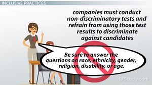 Inclusive Practices in Candidate Job Testing