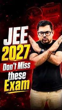 Don't Miss These Engineering Exams in 2027!😱#jee #jee2027 #iit #mhtcet #comedk #cuet #shorts