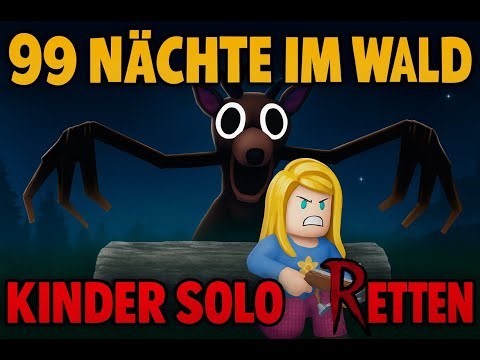 4 Kinder ALLEINE retten! 😳 99 Nächte im Wald – Solo Challenge
