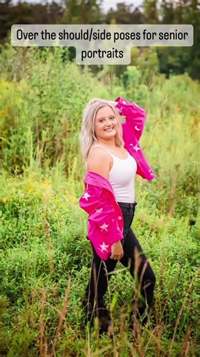 Posing inspiration for your senior session. These are all poses that are looking over the shoulder or or to the side #ChristinCoatsPhotography #posinginspiration #posingideas #seniorportraitsession #seniorsession #SeniorPictureIdeas #sideandovertheshoulderposingideas