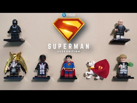 LEGO MINIFIGURE HEROES SUPERMAN 2025 EDITION! Unlicensed Toy Figure ASMR Build Up