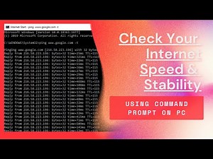 How to check your internet speed stability with command prompt on PC