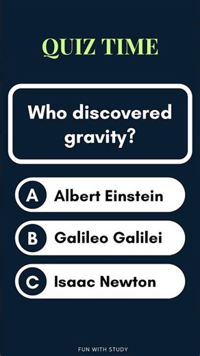 Who Discovered Gravity? #trivia #trending #viral