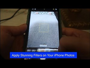 How to apply camera filters on iPhone