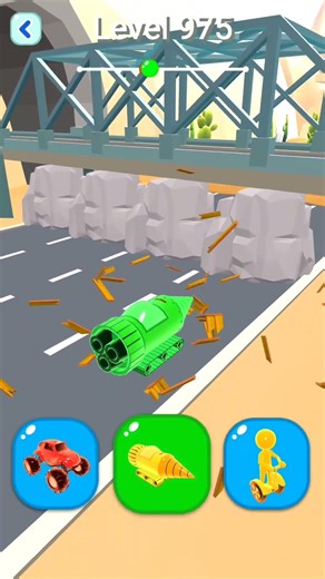 Shape-Shifting 2 GAMEPLAY Level No #975 Walkthrough - New Update Car Racing #Shorts #ShapeShifting