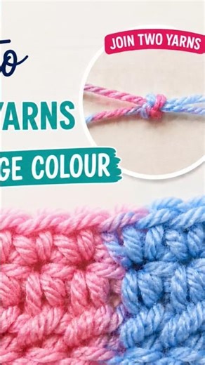how to join two yarns full video in my channel #crochet #beginners #diy #tutorial #yarn #easy