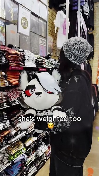 pov: u just found ur fav hellhound 🖤 weighted Loona plush coming soon to Hot\nTopic