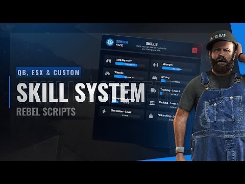 Rebel Skills | FiveM Skill System Script [QBCORE / ESX / STANDALONE]