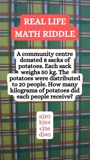 real life math riddle #shorts#riddlemathzone #maths