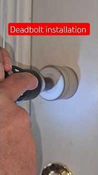 how to install deadbolt, full video on my channel