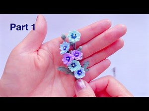 Chicory Flower Brooch Crochet – Easy DIY Tutorial + Free Pattern (Part 1: Flower & Flower Center)