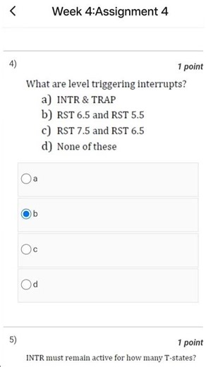 Microprocessors and Microcontrollers NPTEL Week 4 Assignment #nptel #shortvideo