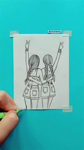 Best Friend Drawings Easy - Fun Activity for Best Friends Forever