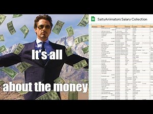 Animation Industry Salaries 2025 from Salty Animators Instagram Survey