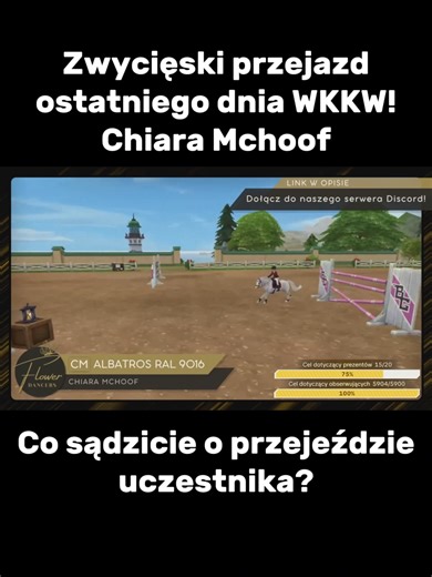 Zwycięski przejazd naszych zawodów skokowych! Chcecie brać udział w naszych wydarzeniach? Dołączcie na nasz serwer Discord! Link znajdziecie w bio, na naszym profilu. #sso #starstable #starfam #starstableonline #jazdakonna #horsegame