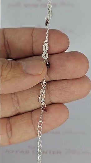 Pulsera Plata 925 Infinitos Y Estrellas 16.5 Cm Pd - C2253