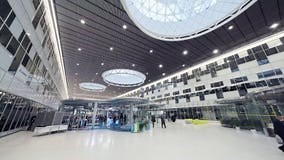 Interior of Spacious Modern Hall of Science Park Stock Video - Video of center, interior: 238133547