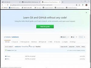 ESP32-CAM Face Recognition (tfjs face-api.js)