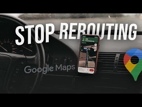 How to Stop Google Maps From Rerouting (tutorial)