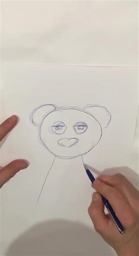 Drawing a Creepy Red Character | Poppy Playtime Style Fan Art #art #tinycolorfood #clayshorts #diy