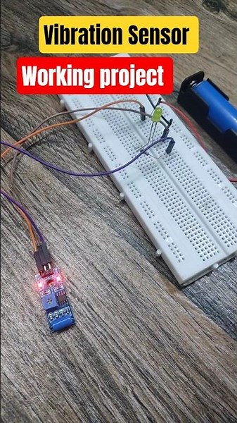 Alarm Project Using Vibration Sensor #shorts