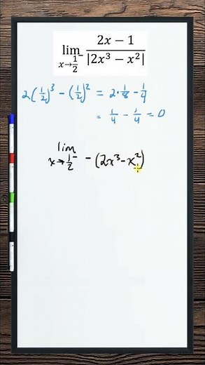 Limit solving (rational equation with absolute value)