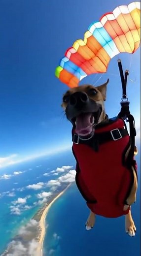 Skydiving Dog Soars Above Earth!