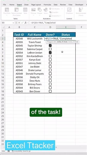 Track progress like a Pro! #excel #exceltips #exceltutorial