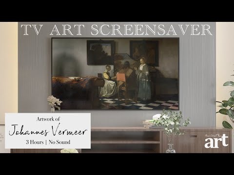 Johannes Vermeer 4K Art Slideshow for Your TV | Famous Paintings Screensaver | 4+ Hours - No Sound