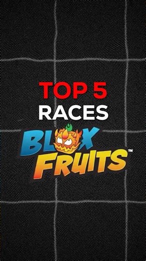 TOP 5 BEST RACES IN BLOX FRUITS #bloxfruits #roblox #shorts