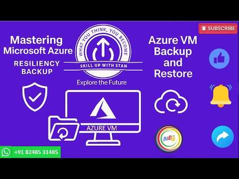 AZURE AZ 104 IN TAMIL - RESILIENCY SERIES - VM BACKUP - DR RECOVERY
