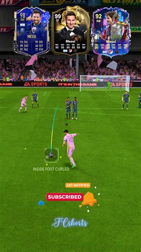 GOAT Messi - PSG,Argentina,Inter Miami Free Kick !...#FC26 #fc26 #eafc26 #shorts