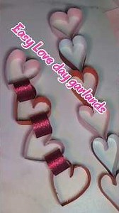 Two Easy Paper Heart garlands 💕 DIY Valentines Day Decor | Budget friendly