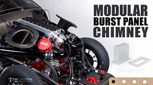 The new Modular Burst Panel Chimney for turbo and Procharged combinations has several unique features. | Tim McAmis Performance Parts