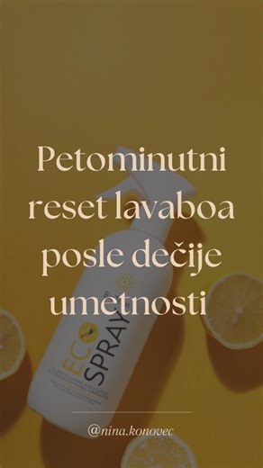 Mladena 🍒 Instagram Mentor za mame| Posao od kuće on Instagram: "Ja volim što moja deca vole da crtaju. Volim boje, razmazane prstiće i tu slobodu da budu deca. Samo… ne volim ono što ostane posle. Ranije sam bila u dilemi: ili jaka hemija dok mi dete stoji pored mene ili fleke koje me nerviraju svaki put kad ih vidim. I iskreno? Ni jedno ni drugo mi više nije opcija. Danas imam rešenje koje koristim bez razmišljanja. Brzo, bezbedno i dovoljno nežno za dom u kom ima dece. Jedan DUO i gotovo. Be
