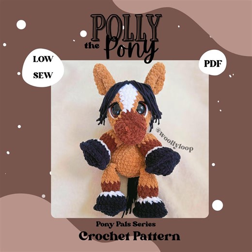 Polly the Pony Crochet Pattern - Etsy