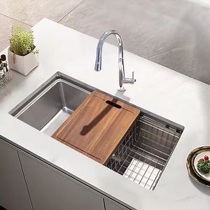 [Hot Item] Luxury High Tech Stainless Steel Kitchen Sink Undermount Single Bowl