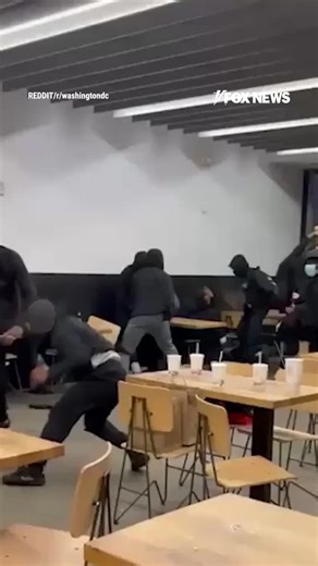 A chaotic teen takeover turns violent inside a Washington, D.C. Chipotle.The group of teens can be seen throwing punches and hurling restaurant chairs and stools at one another as innocent bystanders huddle for safety in a corner of the restaurant.The incident comes just days after U.S. Attorney Jeanine Pirro vowed to punish parents with jail time or fines for allowing their kids to take part in these mobs.Chipotle reacting to the violent incident, saying, “We have zero tolerance for guests who 