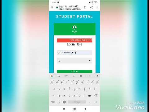 How to login in student portal. For students of APSACS secreteriat