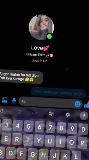 Main Tere Mathe Ki Kumkum Ko Tilak Lagake Ghumunga|Effect Chat Status Video|Aesthetic Typing status
